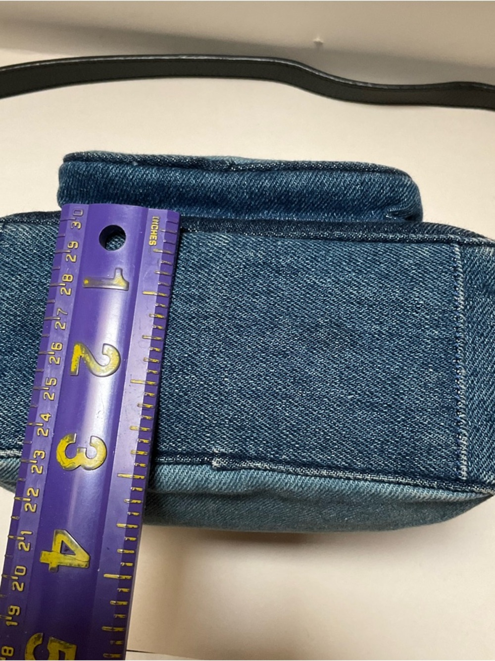 See by Chloé Patti Camera Bag Denim Blue & Black Crossbody Blue Jeans top handle - Picture 8 of 16